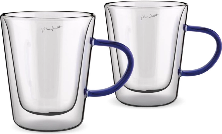 Set di bicchieri termici a doppia parete Lamart Tea 300 ml, blu, 2 pezzi