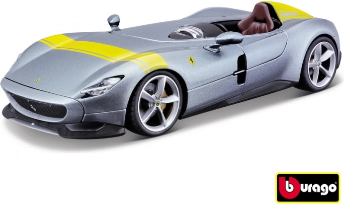 Ferrari Monza SP1 silver/blue metallic model 1:24