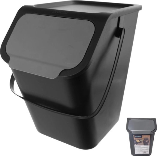 Cestino per rifiuti Bin 25 l grigio