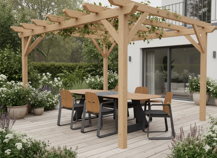 Accoudoirs en teck et finition résistante