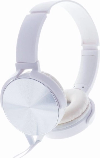 Montana White Stereo Headphones with Microphone