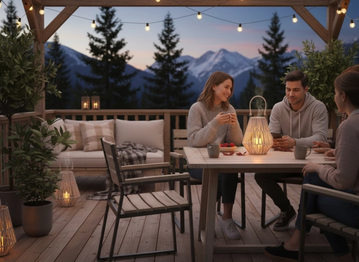 Atmosphere indoors and outdoors