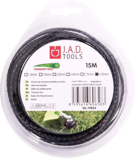 Fil pour débroussailleuse Twist 2,4 mm, blister 15 m