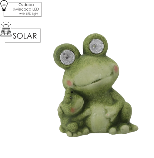 Design attendrissant de famille de grenouilles