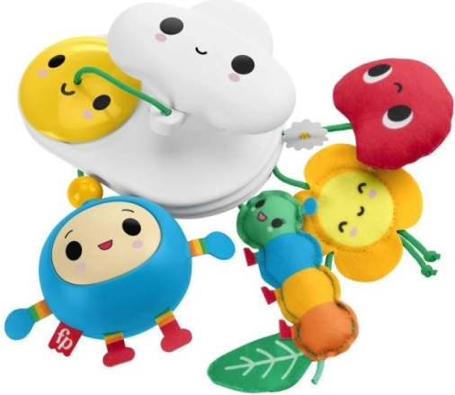 Fisher‑Price jouet suspendu Happy World avec fleur et nuage