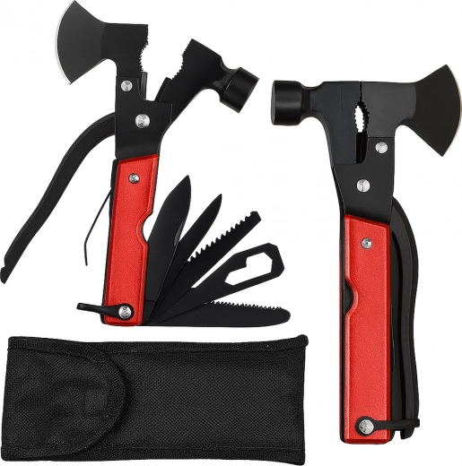 Multifunktionelt turistværktøj Survival Multitool 17v1