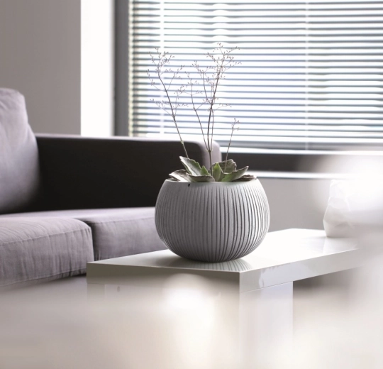 Style aspect béton sans poids superflu