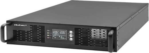 UPS da rack 2 kVA 2000 W con fattore di potenza 1.0, LCD, on‑line – Qoltec