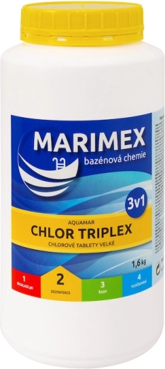 Marimex Chlor Triplex 1,6 kg – compresse multifunzione per piscina