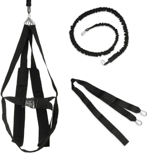 Weighted training harness with expander and towing strap DBX Bushido