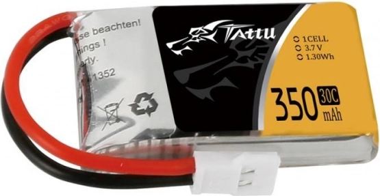 Batteria LiPo Tattu 350 mAh 3,7 V 30C 1S con connettore Molex