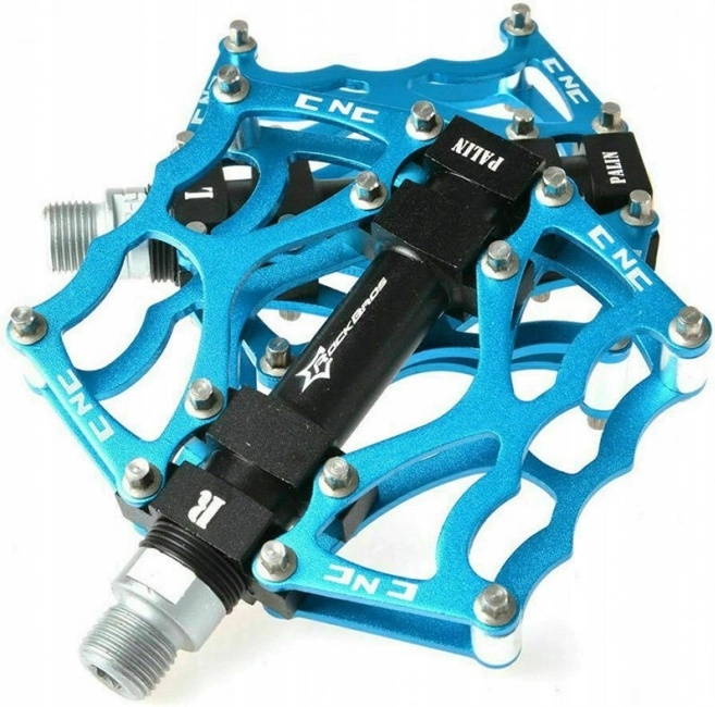 ROCKBROS blue lightweight aluminum bicycle pedals