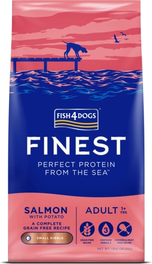 Fish4Dogs Finest salmone con patate – crocchette per cani adulti di taglia piccola 12 kg