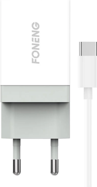 FONENG Fast Charger with 1× USB 10.5 W + USB‑C Cable 1 m