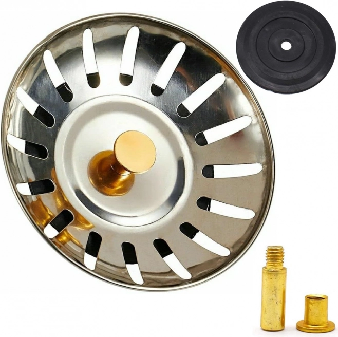 Metal Sink Strainer with Drain Basket
