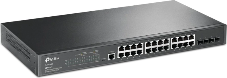 Switch Gigabit 24× RJ45 e 4× SFP SG3428