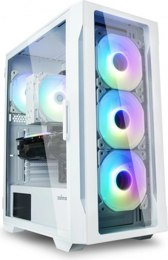 Case bianco Zalman I3 Neo TG Mid Tower RGB