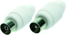 Solight connettori antenna COAX diritti (connettore + presa)