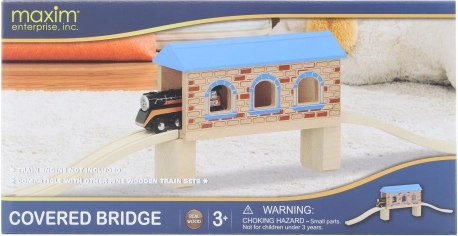 Wooden bridge tunnel for children