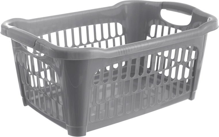 Panier à linge Hobby ouvert 25 l, gris