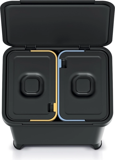 Due scomparti per uno smistamento rapido e ordinato