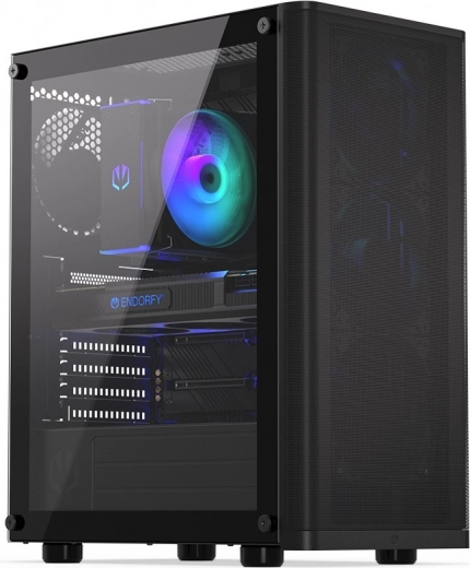 Boîtier PC Endorfy Ventum 200 Air, noir, verre trempé