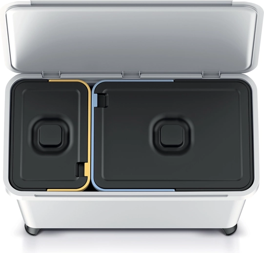 Due contenitori separati per una raccolta rapida