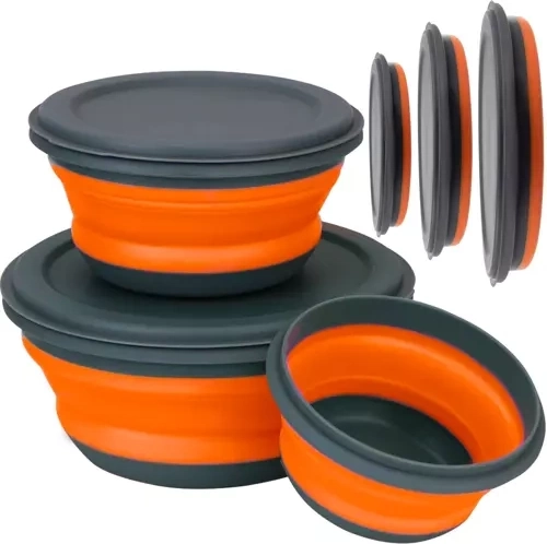 Collapsible Silicone Bowls - 3 Pieces