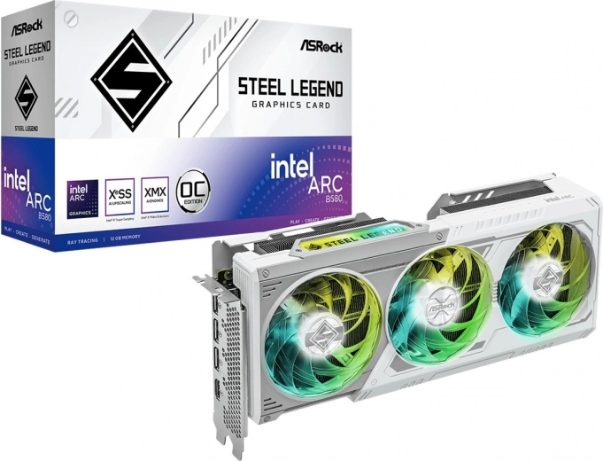 asrock steel legend b580 12gb oc gddr6 scheda grafica