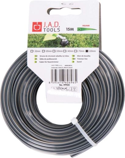 Żyłka do podkaszarki kwadratowa 1,6 mm, 15 m