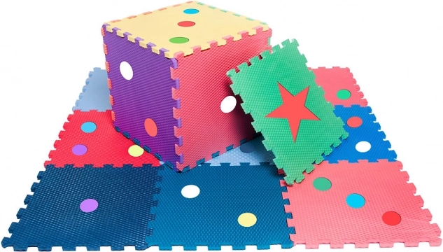 Multifunctional foam puzzle mat and playpen for children