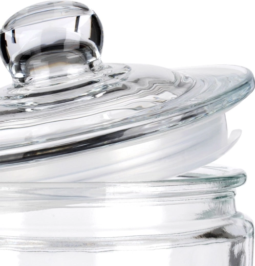 Glazen deksel met afdichting voor langere versheid