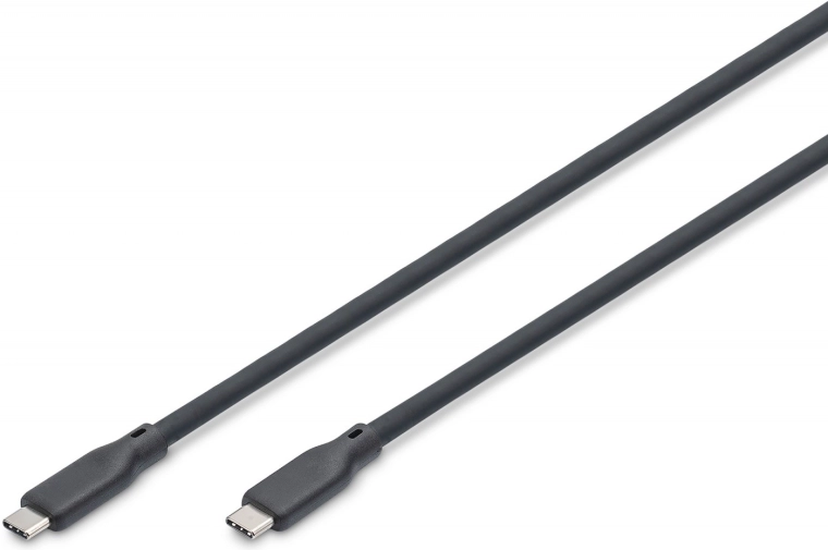 Silikonový kabel USB‑C na USB‑C USB4 v2.0 80 Gb/s PD 3.1 240 W 0,5 m černý