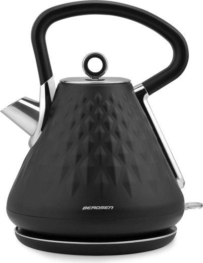 Elegant matte design with stainless-steel details