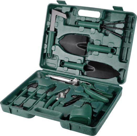 Set di attrezzi da giardinaggio in valigetta (10 pezzi) - 1 pezzo