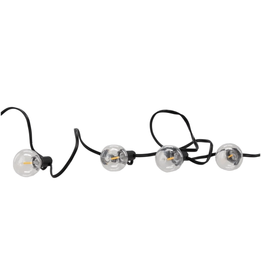 Solar and low-voltage outdoor light garland 7.5 m, 25 LED, warm white, with mounts