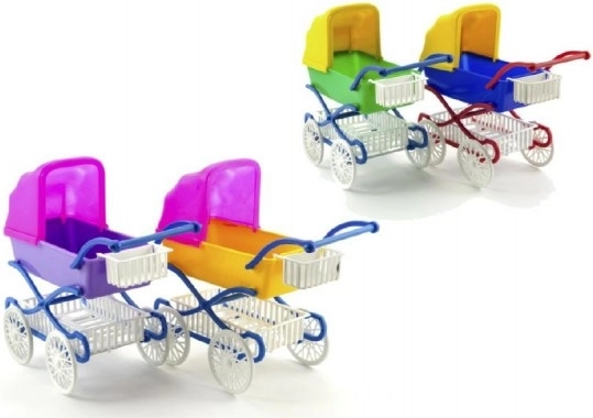 Plastic deep doll pram 21 cm