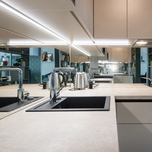 Practical kitchen worktop lighting
