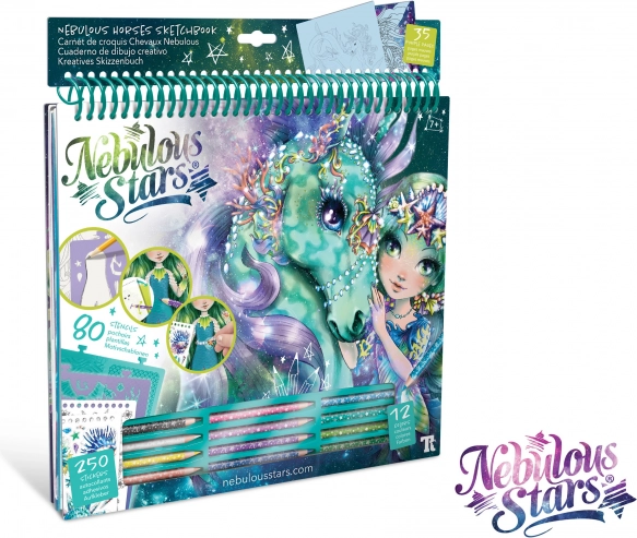 Nebulous Stars creative coloring book – green
