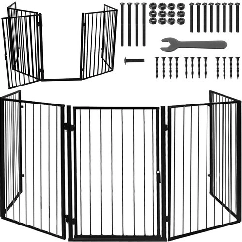 Basic fireplace safety gate
