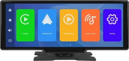 Podofo A3247 touch screen car monitor with Carplay and Android Auto