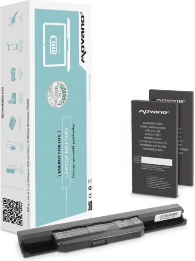 Movano-batterij voor Asus-laptops K53S/X53S/X53U/X54C 4400 mAh (48 Wh)