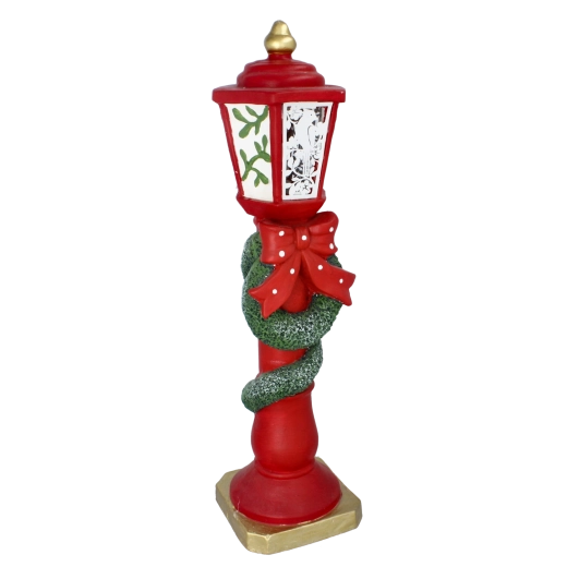 Karácsonyi dekoráció: lámpás csengőkkel, LED világítással, 65 cm – 1 db