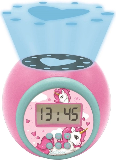Børnevækkeur med Enhjørning og projektor