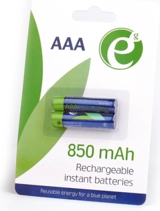 Rechargeable AAA batteries 850 mAh, 2 pcs blister