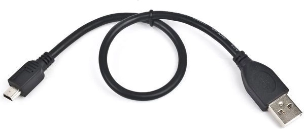 MiniUSB 2.0 Cable 5-pin 0.3 m Black for CANON