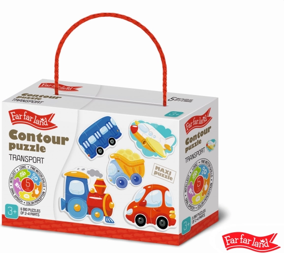 Far Far Land Transport Puzzle for Children
