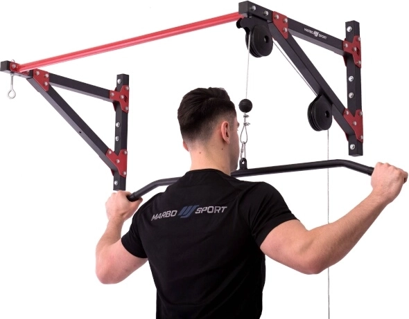 Smooth upper pulley with long attachment