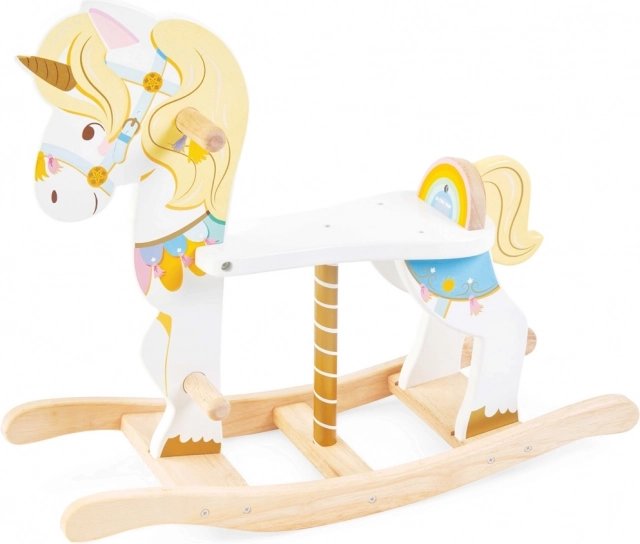 wooden rocking unicorn LE TOY VAN Petilou