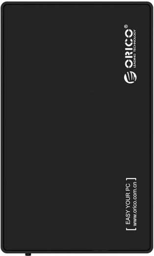 Orico externý box pre 3.5" HDD/SSD, USB 3.0 5 Gbps, USB‑A na USB‑B, čierny
